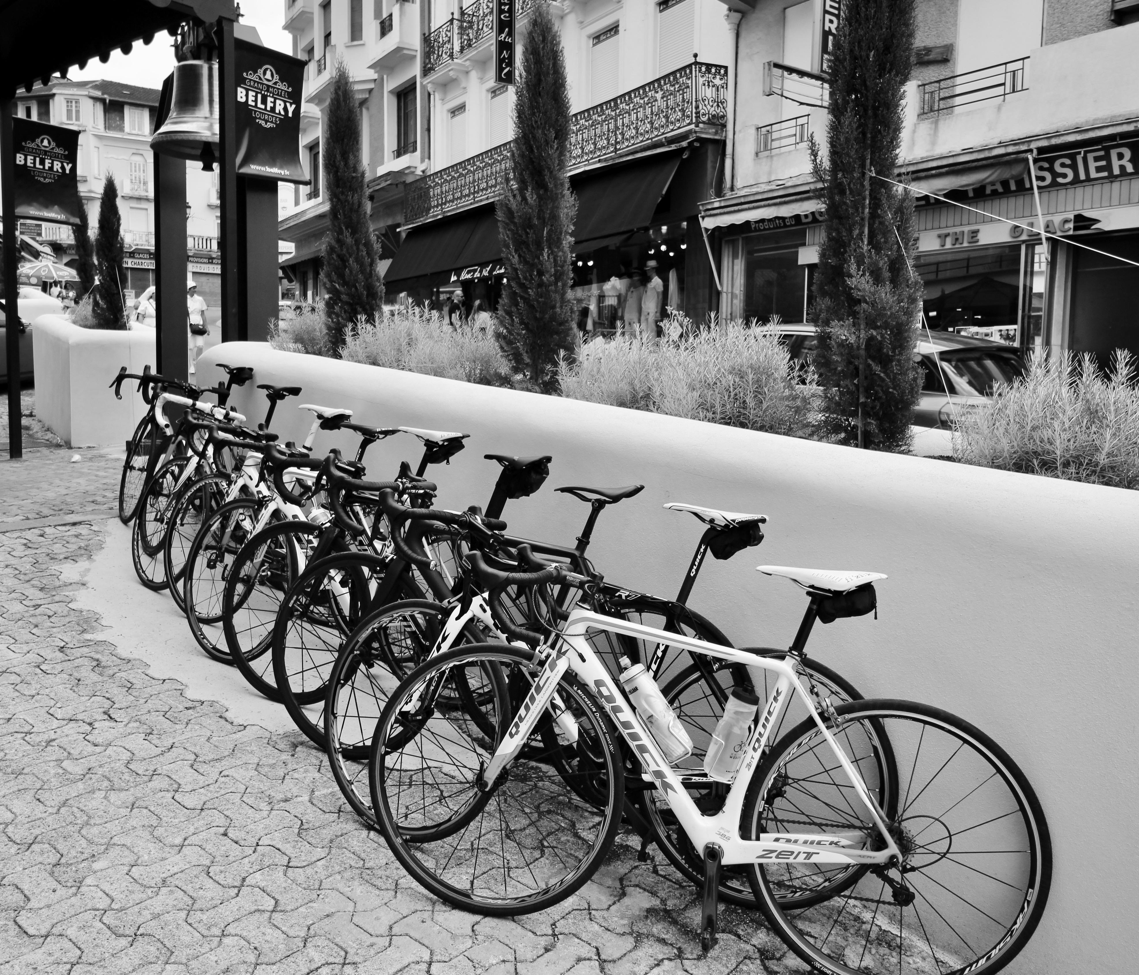 Belfry & Spa By Ligne St Barth Лурд Екстериор снимка Bicycles parked in a row